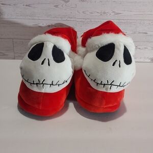 Disney's Nightmare Before Christmas Jack Skellington Santa Hat Slippers 7/8